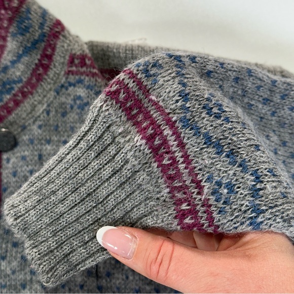 Alps wool sweater womens heritage knit mock neck pullover medium - Picture 8 of 12